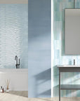Ambiente con piastrelle di grande formato in bicottura della MGM, da 25x60cm della serie Calipso
