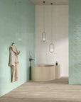 Ambiente con piastrelle di grande formato in bicottura della MGM, da 25x60cm della serie Calipso