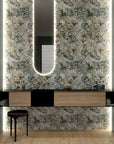 Ambiente con piastrelle di grande formato in pasta bianca della MGM, da 60x120cm della serie C.Art di colore Jungle Natural