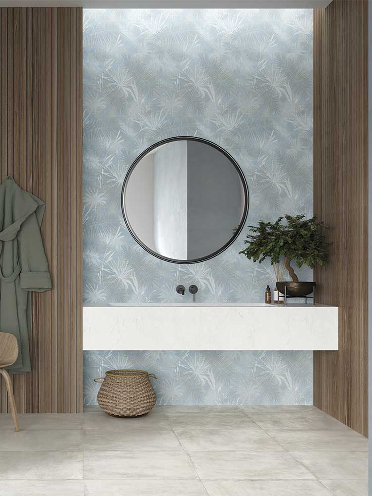 Paper Decoro Leaf Azzurro