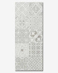 Piastrella da bagno in bicottura decorata da 20x50cm della marca MGM, colorata di grigio, spessa 8,5mm, Tipologia A