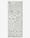 Piastrella da bagno in bicottura decorata da 20x50cm della marca MGM, colorata di grigio, spessa 8,5mm, Tipologia C