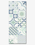 Piastrella decorata in bicottura "Decoro cementina" della MGM, da 25x60cm della serie Calipso, stile cementina 1