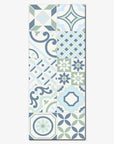 Piastrella decorata in bicottura "Decoro cementina" della MGM, da 25x60cm della serie Calipso, stile cementina 3