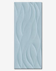 Piastrella decorata in bicottura "Decoro Wave" della MGM, da 25x60cm della serie Calipso colore Sky