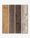 Piastrelle effetto legno in gres porcellanato della Ceramica Rondine, da 20,5x100cm, serie Aspen in 4 colorazioni