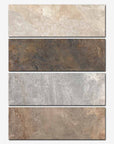 Piastrelle effetto pietra in gres porcellanato della Ceramica Rondine, da 40x120cm serie Ardesie, in 4 colorazioni