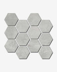 Piastrella ad esagoni in gres porcellanato da 30,5x26,3cm, della MGM,, colore Grey