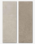 Piastrelle satinate in pasta bianca della Cotto Petrus, da 25x75cm della serie Columbia