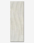 Piastrella in 3D in pasta bianca della Cotto Petrus, da 25x75cm della serie Stanford, colore Pearl Onda Satinato