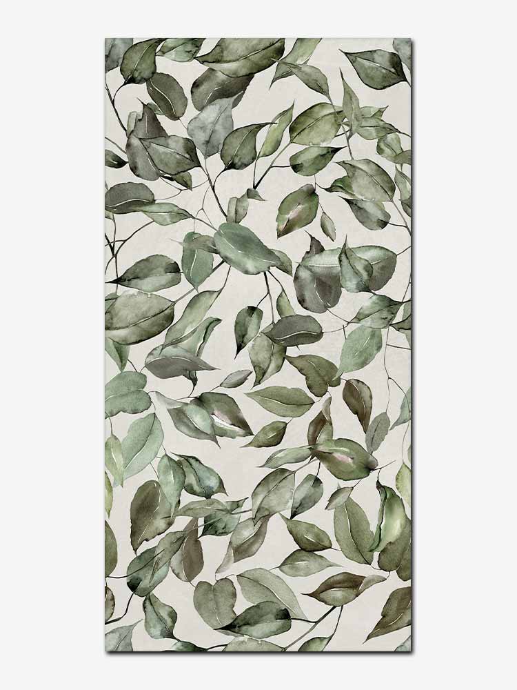 Piastrella di grande formato in pasta bianca della MGM, da 60x120cm della serie C.Art di colore Leaves Light