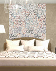 Camera da letto con piastrelle in gres porcellanato da 60x120cm stile Nastro RPL131A della Cotto Petrus
