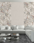 Salotto con piastrelle in gres porcellanato da 60x120cm stile Whisper RPL135A della Cotto Petrus