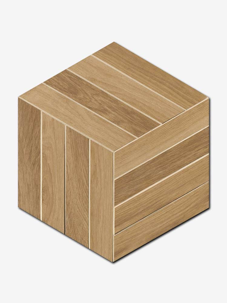 Fapnest Cube Mosaico in gres porcellanato della FAP, da 37,5x43cm, colore Natural