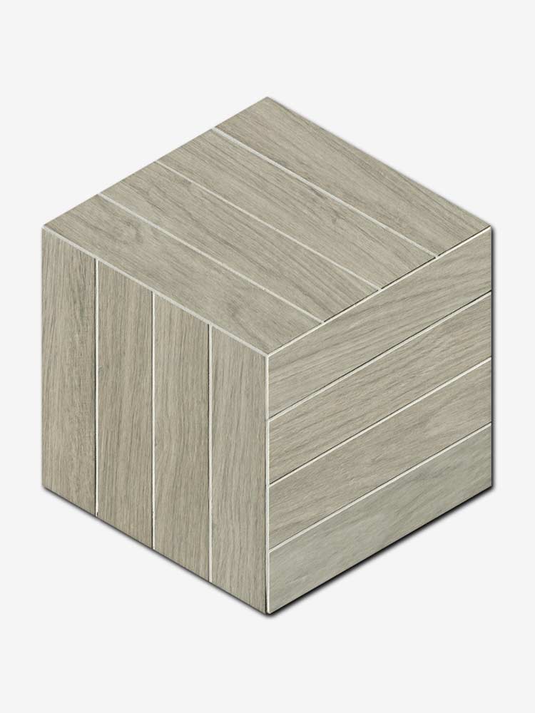 Fapnest Cube Mosaico in gres porcellanato della FAP, da 37,5x43cm, colore Silver