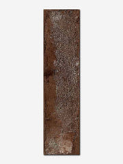 Piastrella in gres porcellanato effetto muretto della Cotto Petrus, da 7,4x31cm, di colore Rosso Berlino