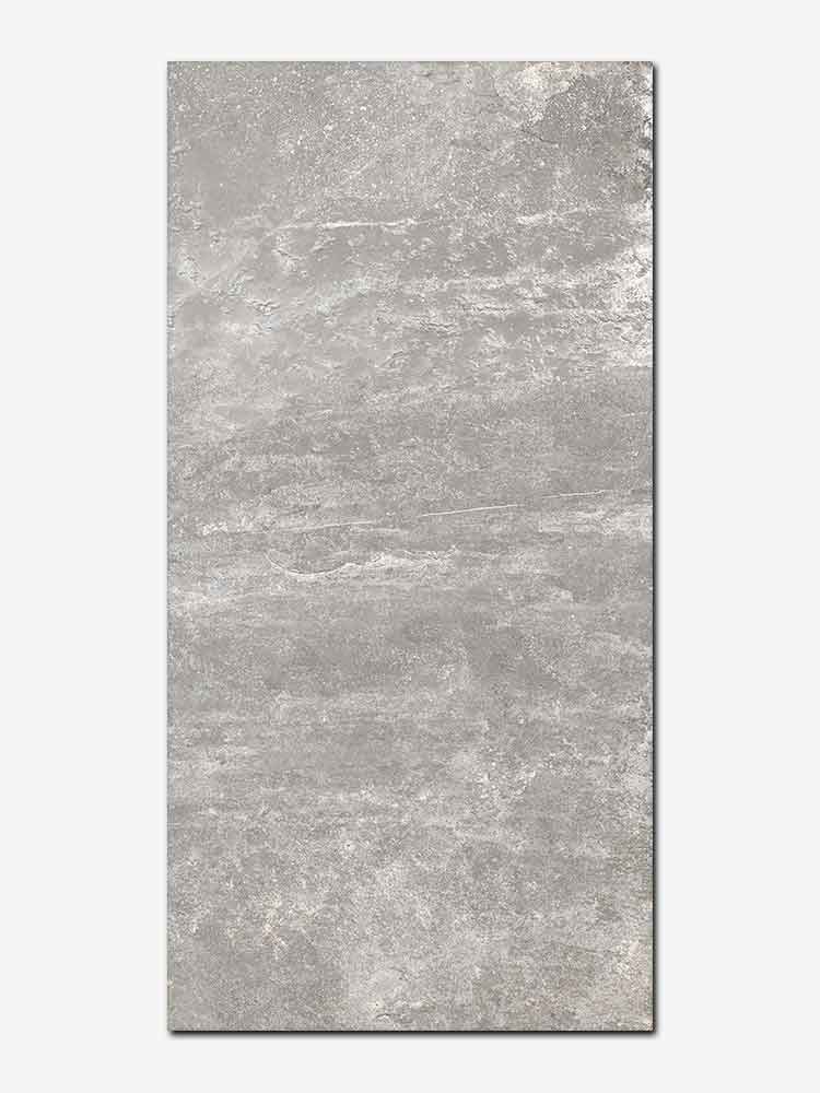 Piastrella effetto pietra in gres porcellanato della Ceramica Rondine, da 30,5x60,5cm serie Ardesie, colore Grey