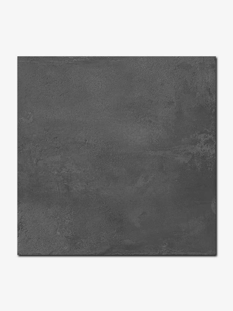 Piastrella in gres porcellanato della MGM, da 60x60cm della serie Hangar di colore Black