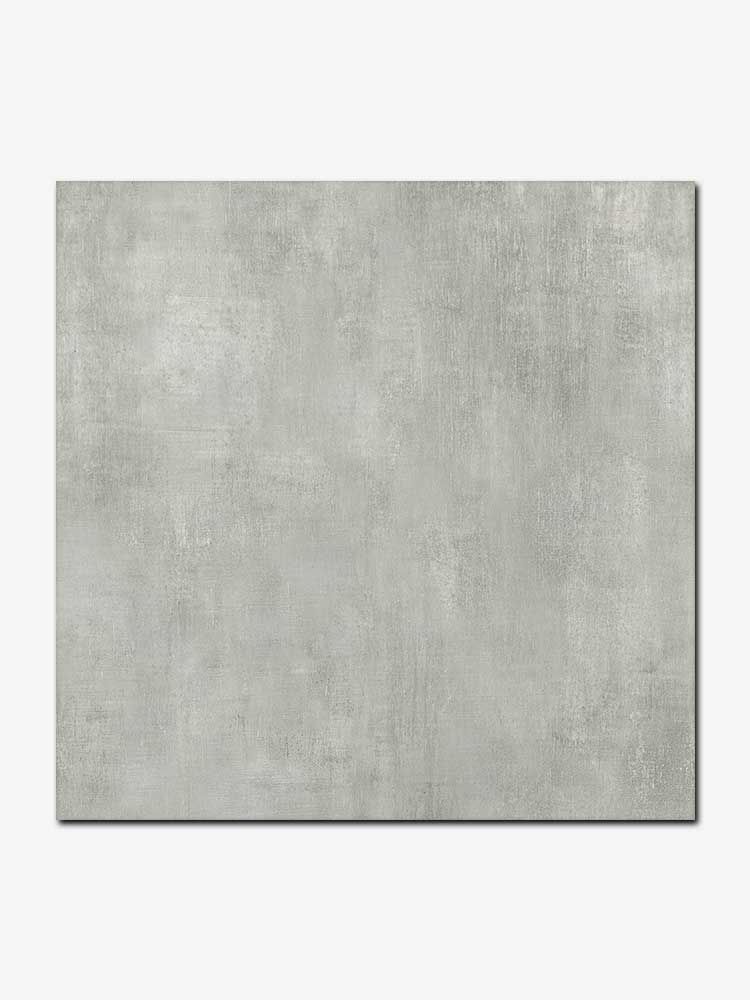 Piastrella effetto cemento in gres porcellanato della MGM, da 60x60cm della serie Industrial, colore Grey