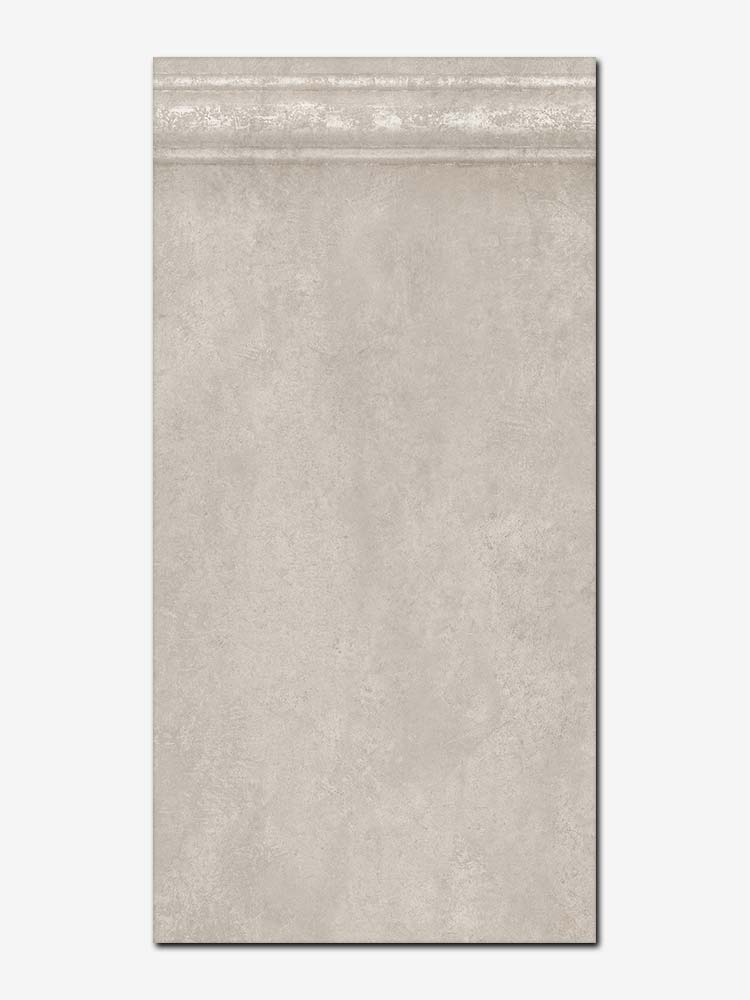 Piastrella boiserie in gres porcellanato della Cotto Petrus, da 60x120cm della serie Fusion di colore bianco