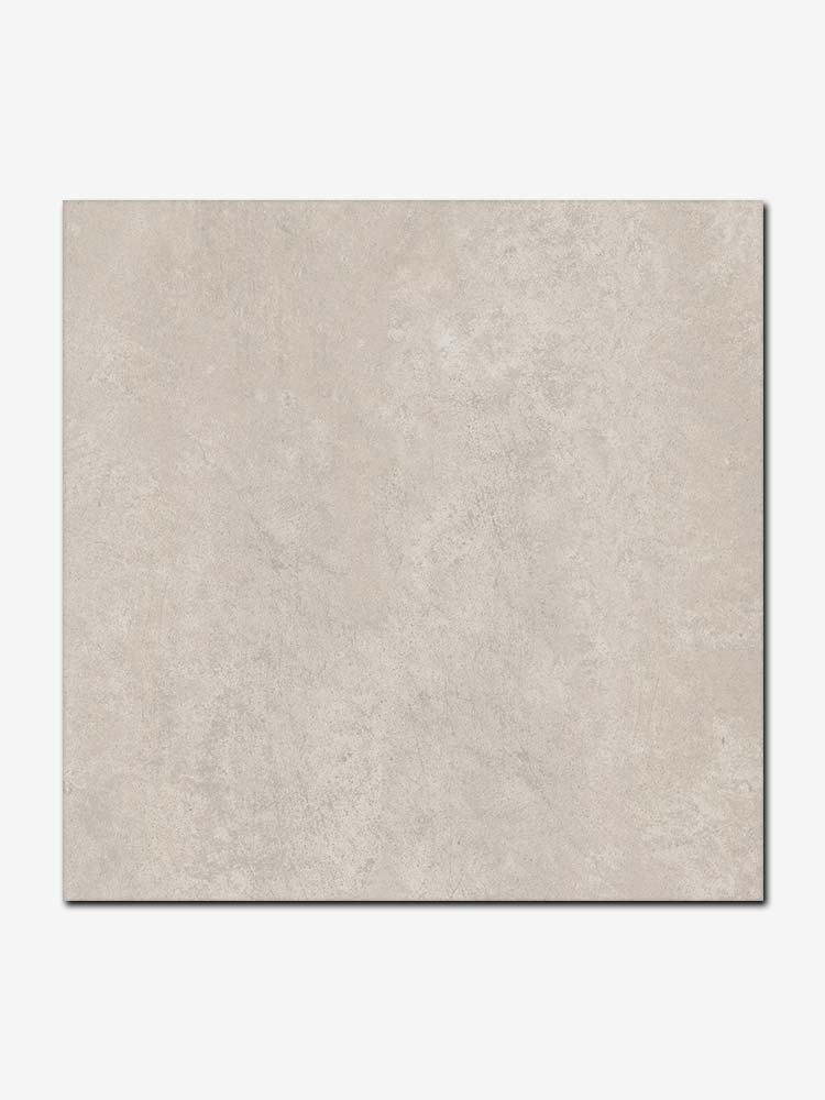 Piastrella in gres porcellanato effetto cemento da 81x81cm, della Cotto Petrus, colore Bianco