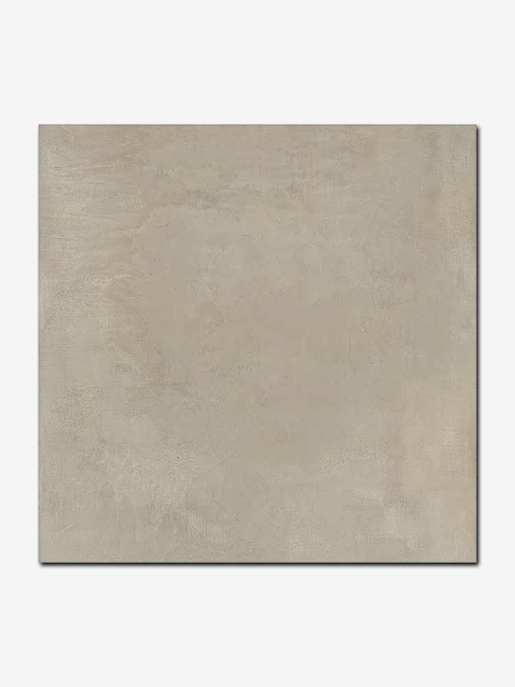 Piastrella in gres porcellanato della Cotto Petrus, da 81x81cm della serie Prestige, colore Taupe