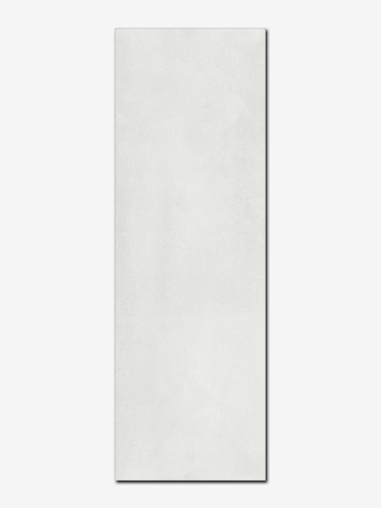 Piastrella in pasta bianca della Cotto Petrus, da 25x75cm della serie Village Color tinta unita, colore bianco
