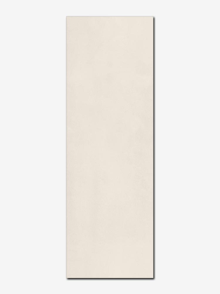 Piastrella in pasta bianca della Cotto Petrus, da 25x75cm della serie Village Color tinta unita, colore crema