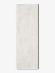 Piastrella in pasta bianca della MGM, da 30X90CM della serie Fabric di colore White