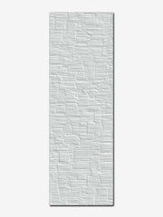 Piastrella in 3D in pasta bianca della Cotto Petrus, da 30x90 cm della serie Spettacolo, colore Opera