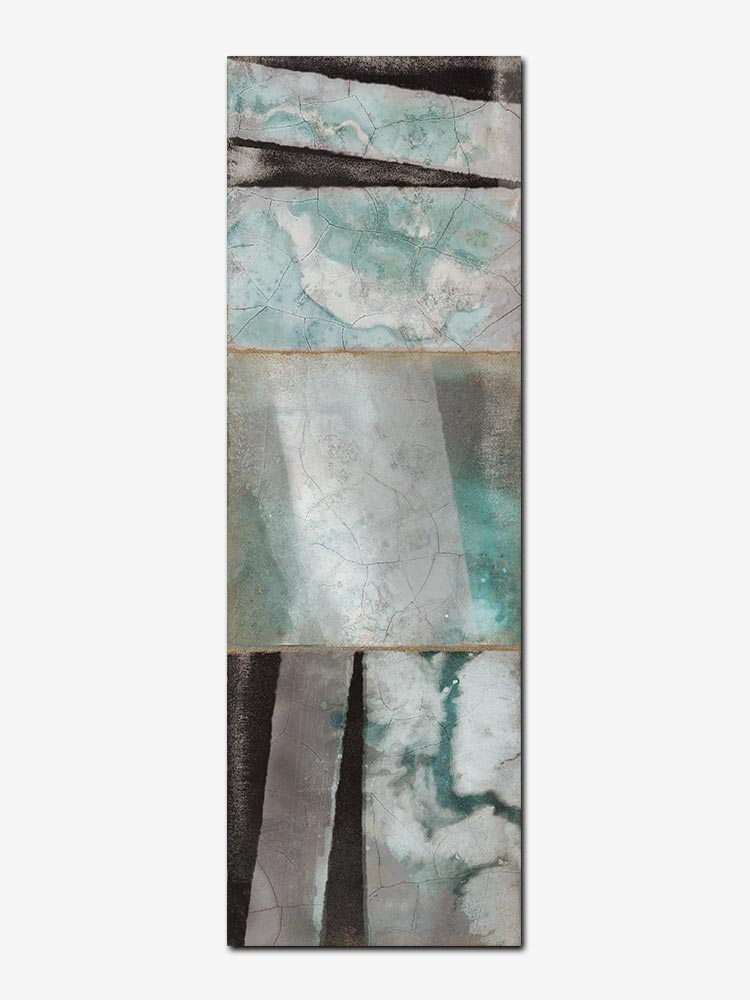 Piastrella in pasta bianca della Cotto Petrus, da 30x90 cm della serie Spettacolo, multicolore, stile Sipario